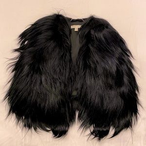 Michael Kors Black Genuine Fur Vest